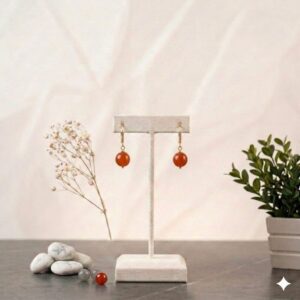 Aretes Chicle Anaranjado