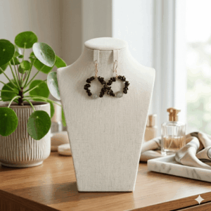 Aretes Ojo Truco Obsidiana