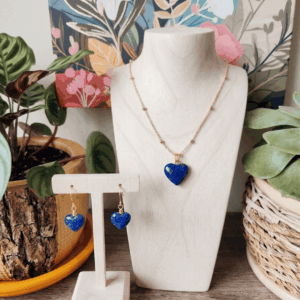 Set Corazón Lapislázuli