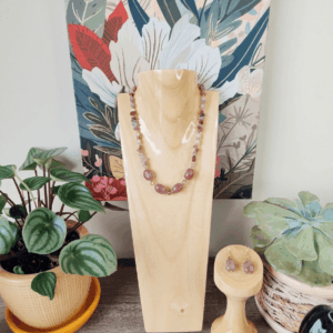 Set Collar y Aretes Maxi Fresa