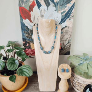 Set Collar y Aretes Maxi Sodalita